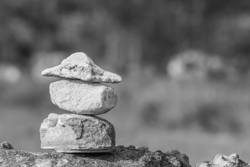 Balancing stones, religion concept