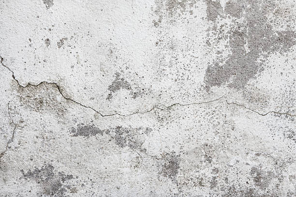 cracked concrete stock photo