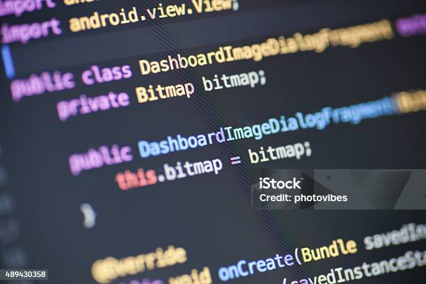 Java Source Code Stock Photo - Download Image Now - Spring - Flowing ...