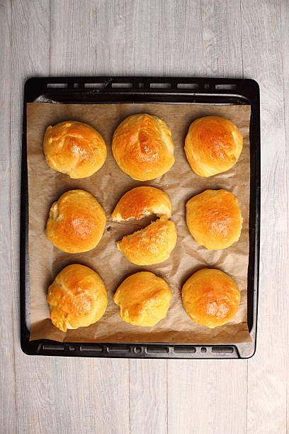 istock Homemade Yeast Sweet Roll Bun 489432710