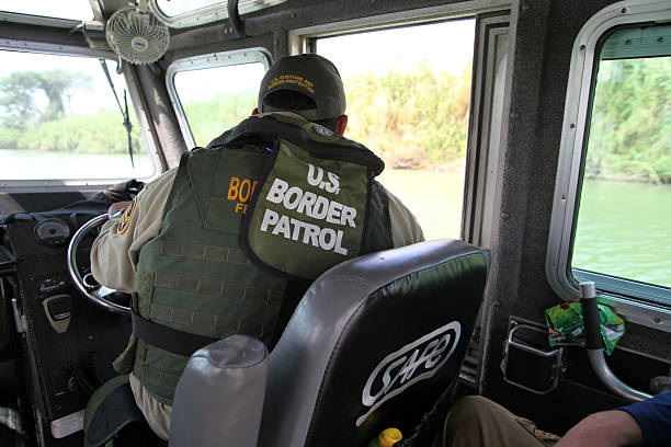 Border Patrol, Rio Grande Valley, Texas, Sept. 22, 2015 stock photo