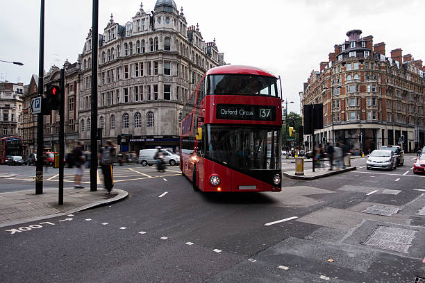 istock Red Double Decker Bus in London 489438212