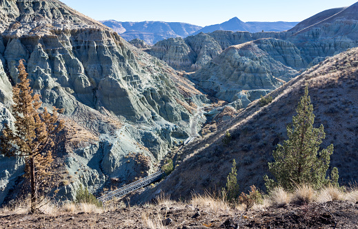 Overlook Blue Basin in John Day Fossil Beds National Monument in Central Oregon