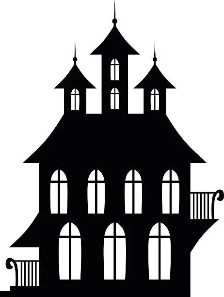 Vector illustration of Gothic House