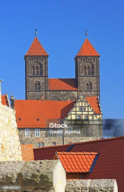 Quedlinburg Germania - Fotografie stock e altre immagini di Ambientazione esterna - Ambientazione esterna, Architettura, Blu