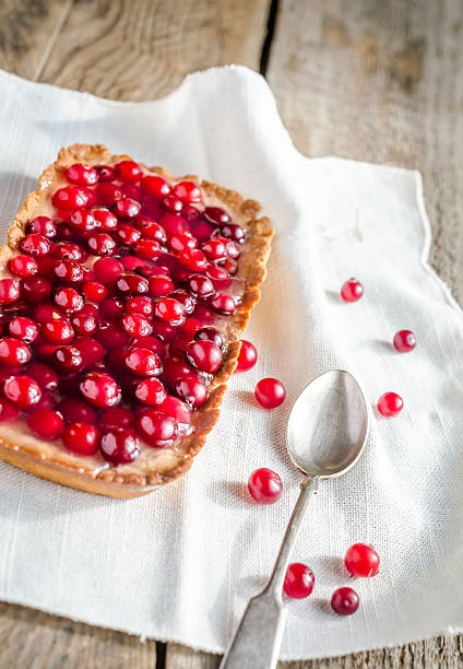 istock Tart with jellied fresh cranberries 489482813