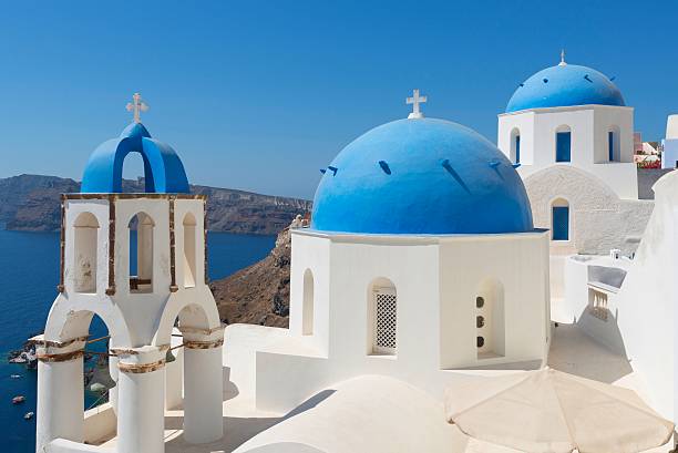 istock Famous Church At Santorini 489482927