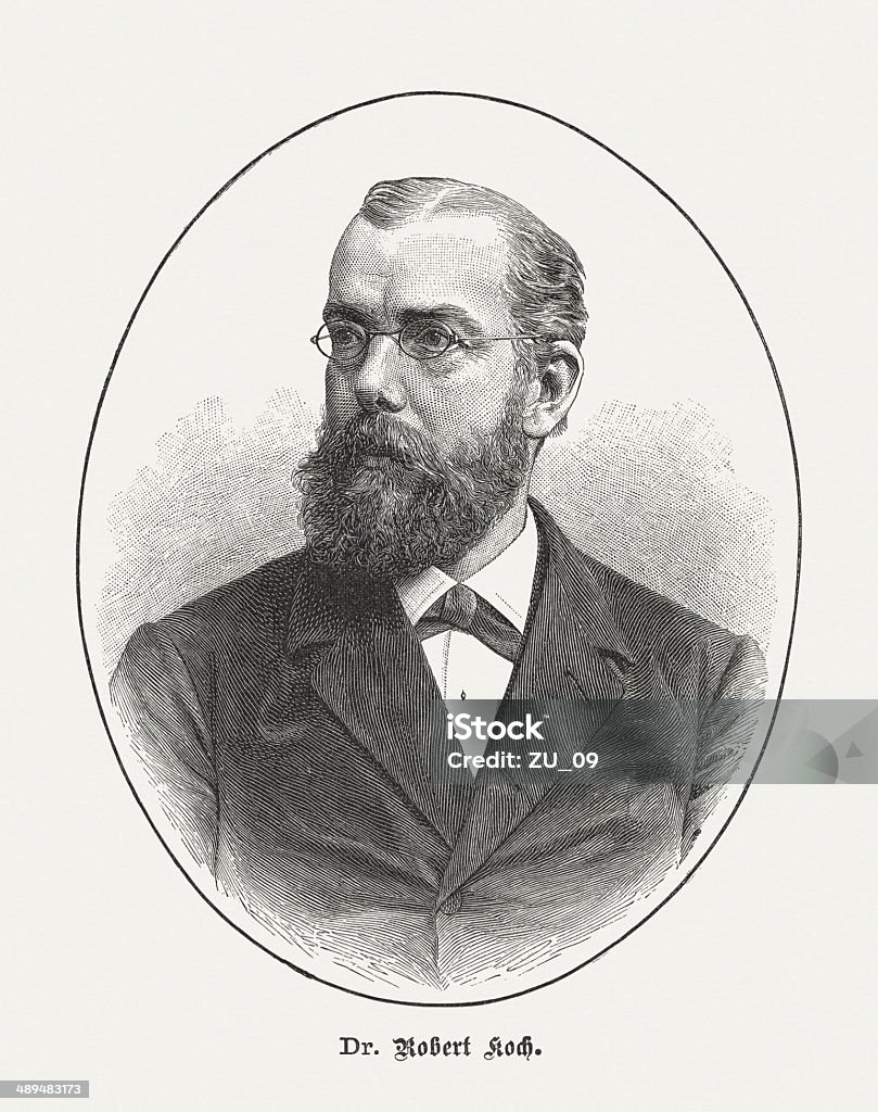 Robert Koch - Lizenzfrei Robert Koch - Wissenschaftler Stock-Illustration