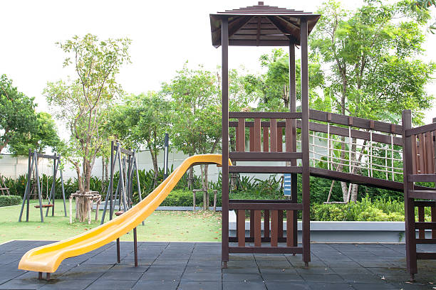 istock Playground in the garden 489483792