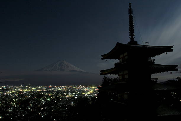 istock Mt.Fuji and the night view 489484438
