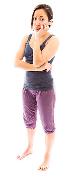 istock Young woman looking sad 489485213