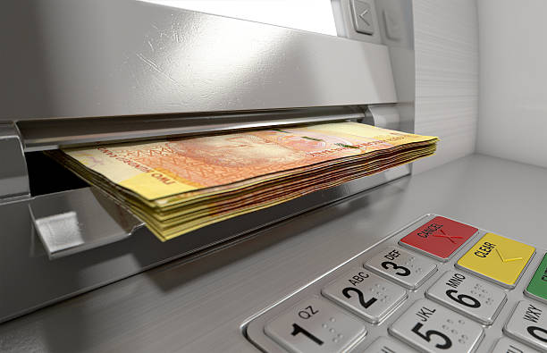 istock Atm Facade Cash Withdrawel 489485658