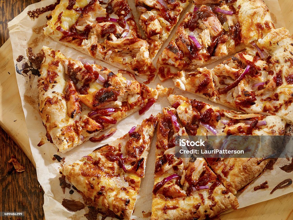 Bbq Chicken Pizza Stock Photo - Download Image Now - Pizza