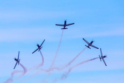 Pretoria, South Africa -  May, 10th 2014: Air Show display at Zwartkop in Pretoria. Here seen are the 