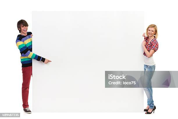 Big Copy Space For You Stock Photo - Download Image Now - Holding, Placard, Banner - Sign