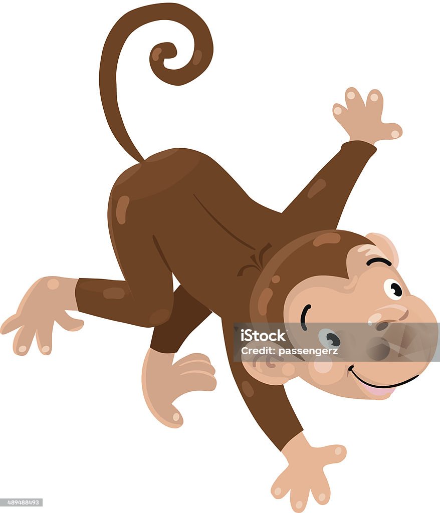 Little Funny Monkey Stock Illustration - Download Image Now ...