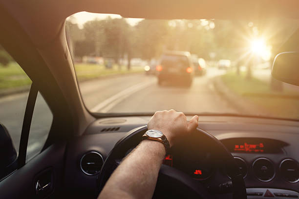 istock Driving in car on a sunny beautiful day 489488924