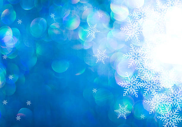 istock sparkling snowy winter background with copy space. 489491722