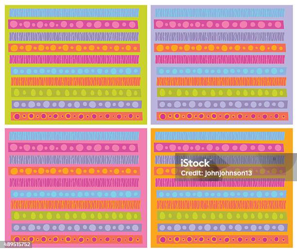 Colorful Cheerful Patterns Decorative Patterns Collection In Multiple Cheerful Color Stock ...