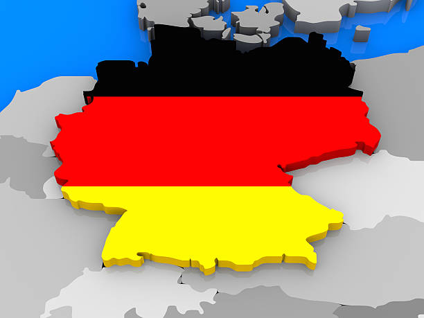 istock Germany standing out of map 489518244