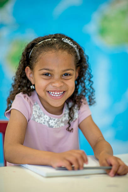 istock Happy Little Girl Homeschooling 489518662