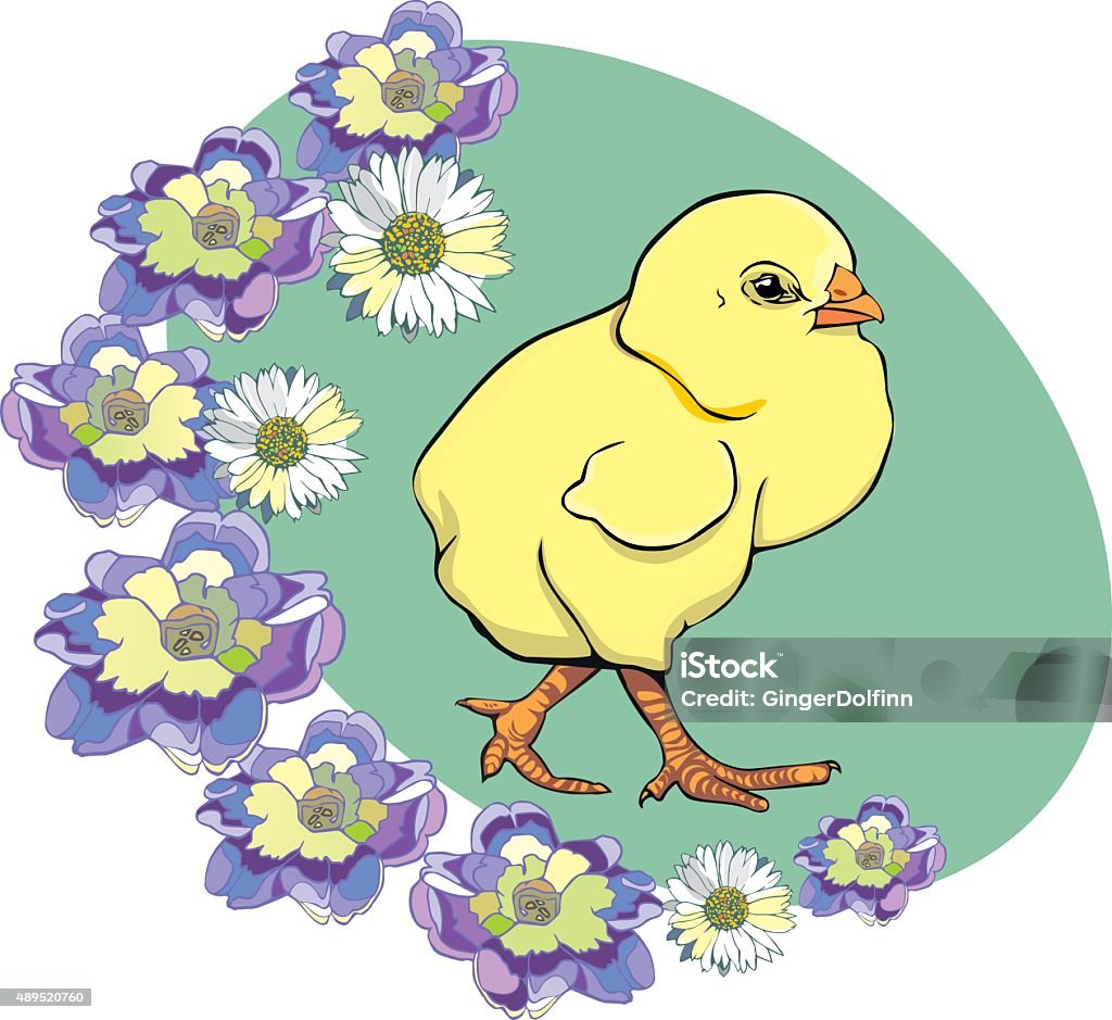 Spring Chicks Vector Spring Chicken Stock Illustration - Download Image Now - 2015, Animal ...