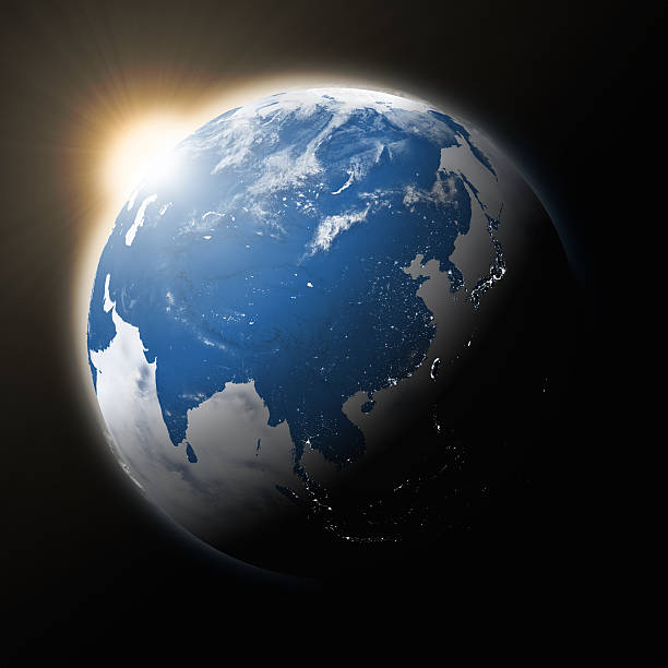 istock Sun over Southeast Asia on planet Earth 489520888
