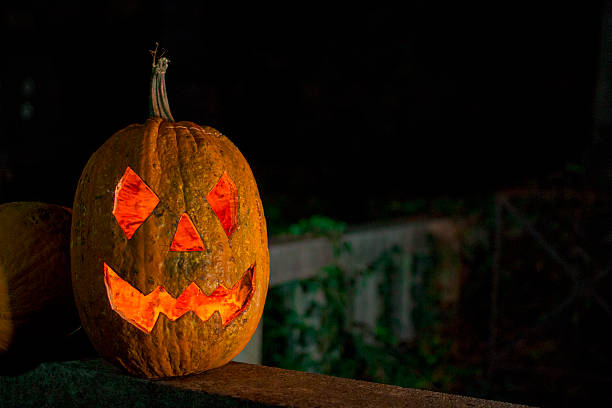 Halloween pumpkin, jack o lantern holloween decorationholloween decoration flaming o symbol stock pictures, royalty-free photos & images