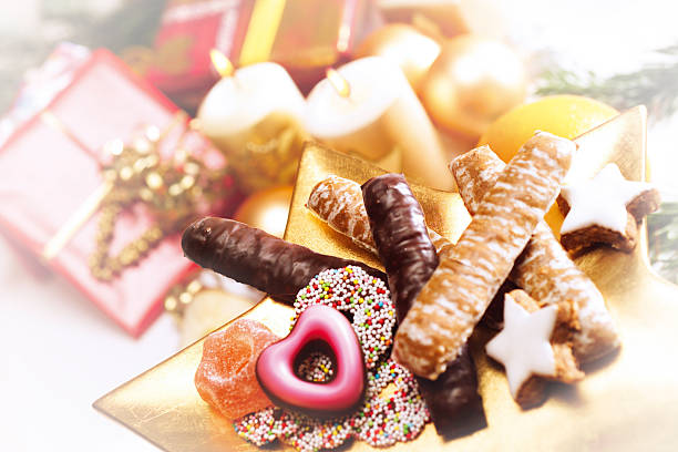 istock Christmas cookies on plate 489526066