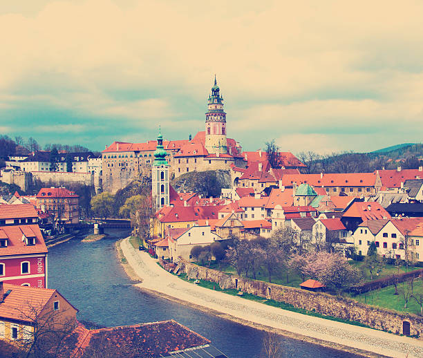 istock Spring view of Cesky Krumlov. Czech republic 489543935