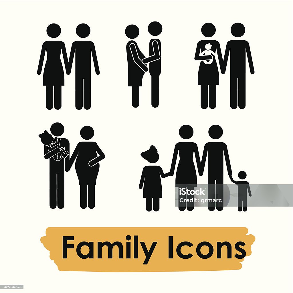 Family Icons family icons over white background vector illustration Abstract stock vector