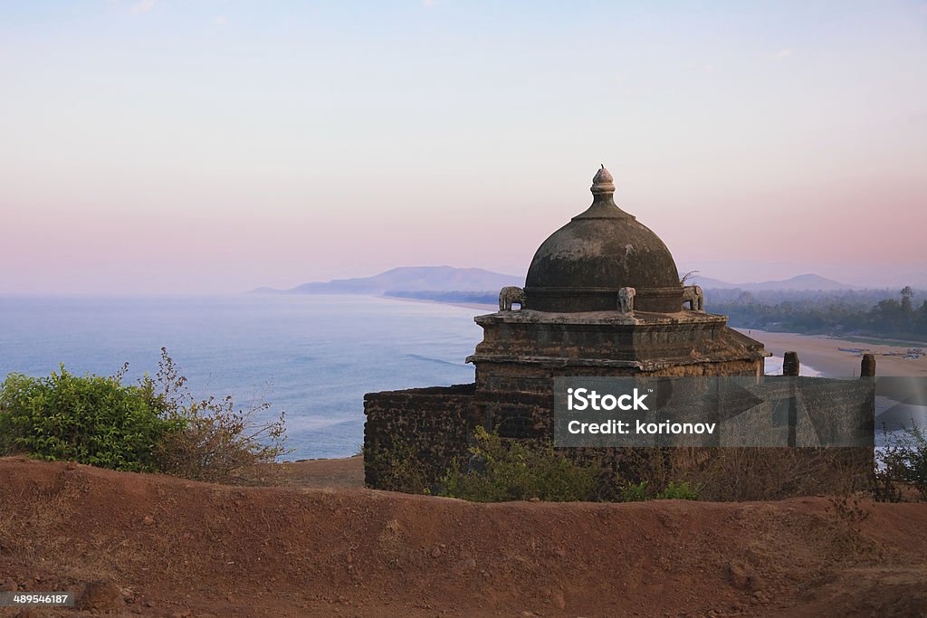 Small Hindu temple on the mountain near the sea Small Hindu temple on the mountain near the sea. Gokarna, India Gokarna Stock Photo