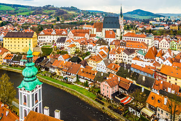 istock Spring view of Cesky Krumlov. Czech republic 489546531