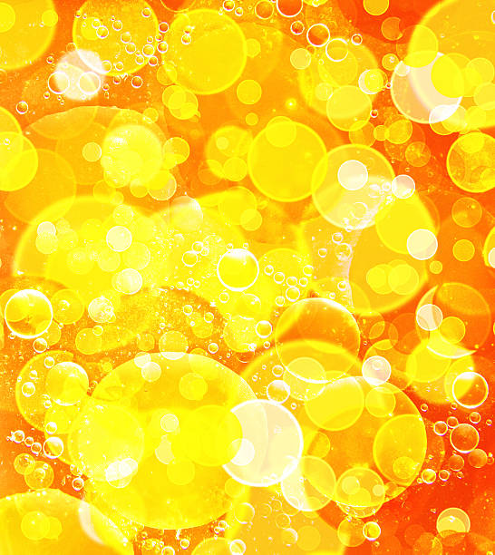 黄色の抽象的な背景とボケ。 - phantasmagoria ストックフォトと画像