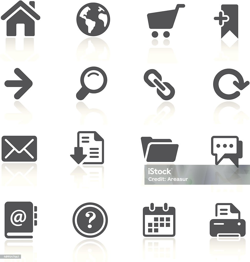 Iconos de web - arte vectorial de Archivo informático libre de derechos