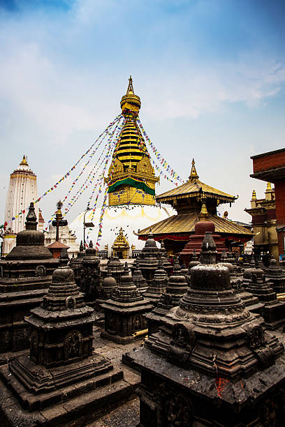 Swayambhunath Stupa, Nepal stock photo
