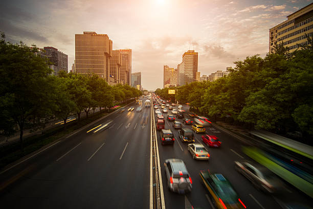 istock Night on Beijing, China cityscape 489553752