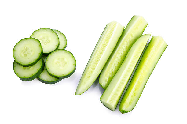 istock Japanese cucumber on a white background 489555694