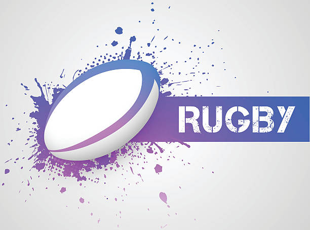 ilustraciones, imágenes clip art, dibujos animados e iconos de stock de pelota de rugby - rugby