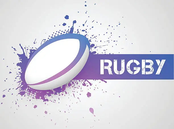 Vector illustration of Rugby ball