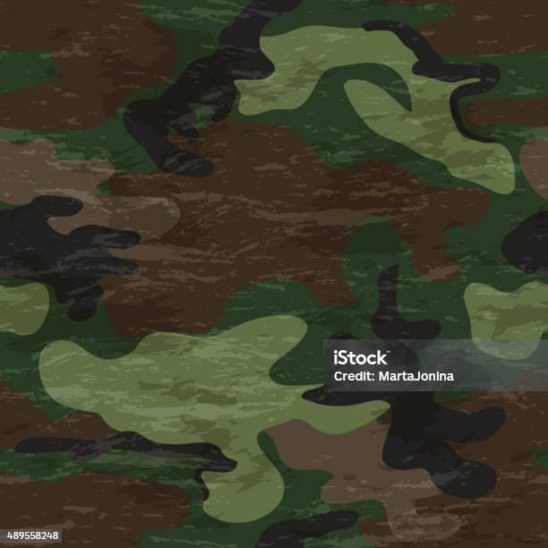 Camouflage Seamless Pattern Stock Illustration - Download Image Now - 2015, Abstract, Armed Forces