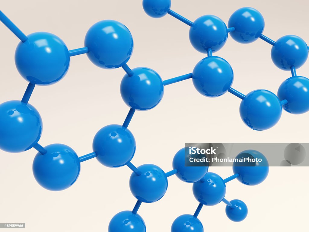 Basic Blue Structure Blue Molecule Structure Stock Photo - Download Image Now - 2015 ...