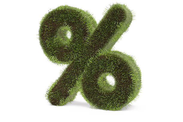 istock Realistic Isolated Grass discount or percent character. 489560176
