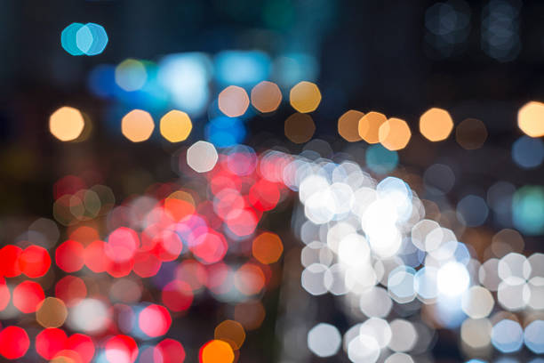 istock The burr background of car light 489562788