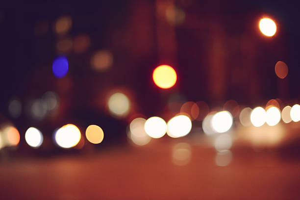 istock Night City Lights in the defocusing 489562854