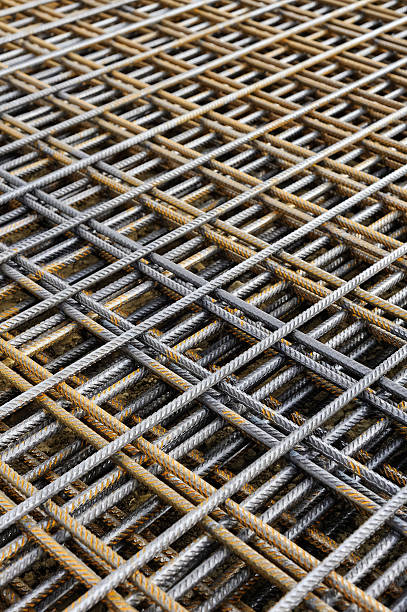 istock Iron bars as reinforcement for reinforced concrete 489563618