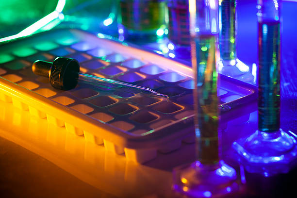 istock Test tubes and pipette 489565386
