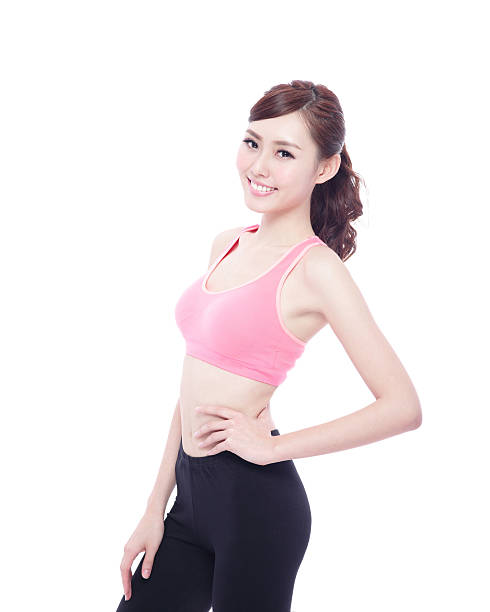 istock Sport girl isolated 489566500