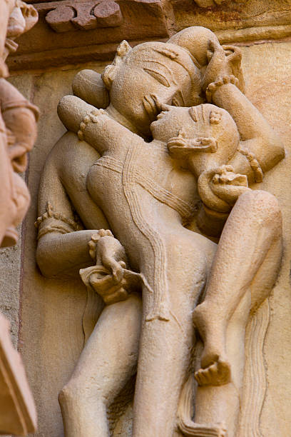istock Sculptures of Khajuraho, 489567108