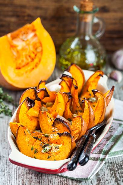 istock baked pumpkin with thyme and seeds 489567538